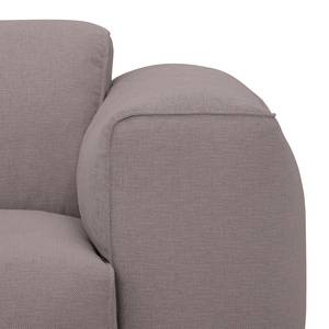 Ecksofa Hudson VII Webstoff Webstoff Milan: Grau-Braun - Longchair davorstehend links