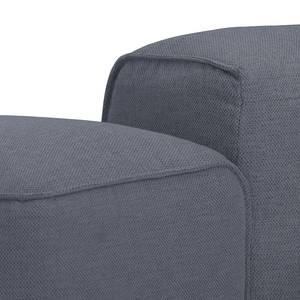 Ecksofa Hudson VII Webstoff Webstoff Milan: Anthrazit - Longchair davorstehend rechts