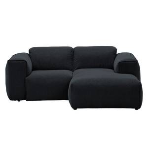 Ecksofa Hudson VII Webstoff Webstoff Saia: Anthrazit - Longchair davorstehend rechts