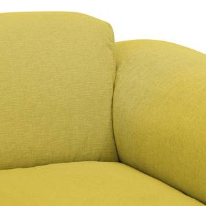 Canapé d'angle Hudson VII Tissu Tissu Milan : Jaune - Méridienne courte à droite (vue de face)