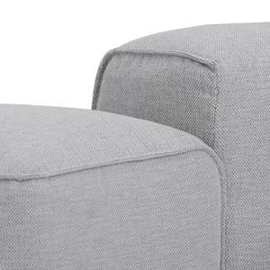 Ecksofa Hudson VII Webstoff Webstoff Milan: Hellgrau - Longchair davorstehend rechts