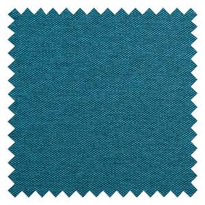 Canapé d'angle Hudson VII Tissu Tissu Anda II : Turquoise - Méridienne courte à droite (vue de face)