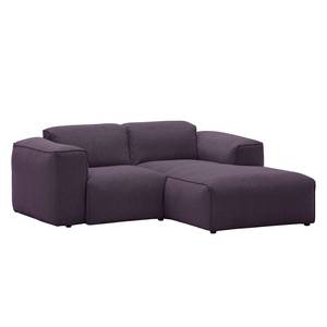 Ecksofa Hudson VII Webstoff Webstoff Anda II: Violett - Longchair davorstehend rechts