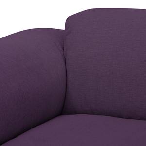 Ecksofa HUDSON mit Chaiselongue Webstoff Anda II: Violett - Longchair davorstehend links