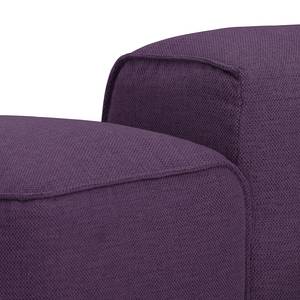 Ecksofa HUDSON mit Chaiselongue Webstoff Anda II: Violett - Longchair davorstehend links