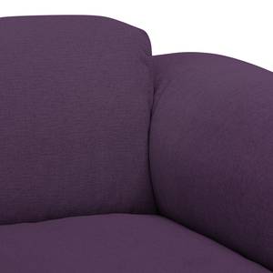 Ecksofa HUDSON mit Chaiselongue Webstoff Anda II: Violett - Longchair davorstehend rechts