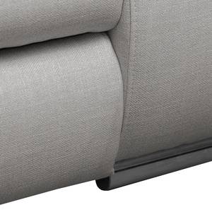 Ecksofa Infinity (mit Schlaffunktion) Webstoff - Grau - Longchair davorstehend links