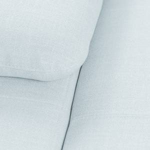 Canapé d'angle Infinity Convertible - Tissu - Bleu pastel - Méridienne courte à droite (vue de face)