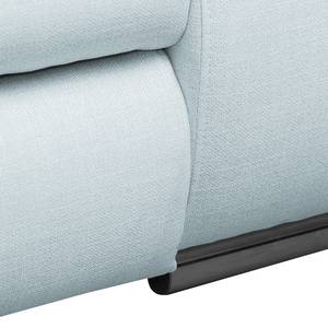 Ecksofa Infinity (mit Schlaffunktion) Webstoff - Pastellblau - Longchair davorstehend links