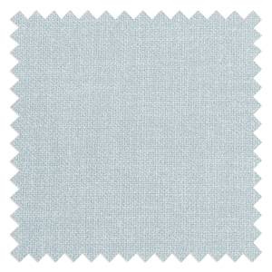 Hoekbank Infinity (met slaapfunctie) - geweven stof - Pastelblauw - Longchair vooraanzicht rechts
