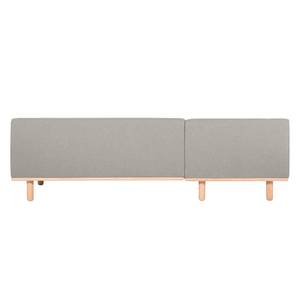 Ecksofa Jelsa Webstoff Grau - Longchair davorstehend links