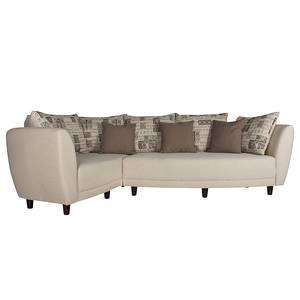 Ecksofa Joner Webstoff Beige Longchair davorstehend links