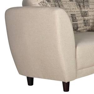 Ecksofa Joner Webstoff Beige Longchair davorstehend links