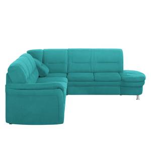 Ecksofa Kabalo Webstoff Petrol - Relaxfunktion