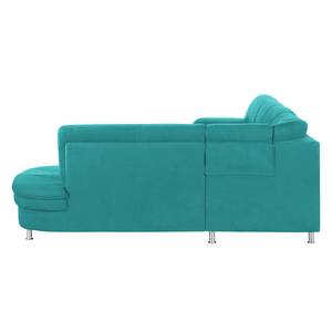 Ecksofa Kabalo Webstoff Petrol - Relaxfunktion