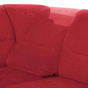 Ecksofa Kabalo Webstoff Rot - Relaxfunktion