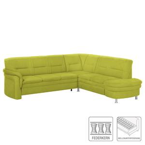 Ecksofa Kabalo Webstoff Webstoff - Lemon - Keine Funktion - Keine Funktion