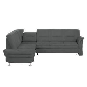 Ecksofa Kabalo Webstoff Dunkelgrau - Relaxfunktion