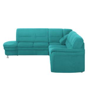 Ecksofa Kabalo Webstoff Petrol - Relaxfunktion