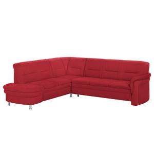 Ecksofa Kabalo Webstoff Rot - Relaxfunktion