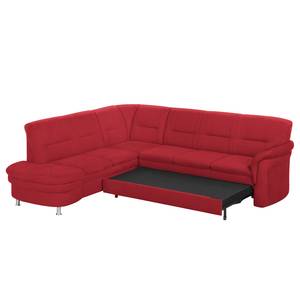 Ecksofa Kabalo Webstoff Rot - Relaxfunktion