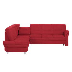 Ecksofa Kabalo Webstoff Rot - Relaxfunktion