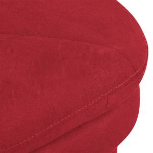 Canapé d'angle Kabalo Tissu - Rouge - Sans fonction - Sans fonction