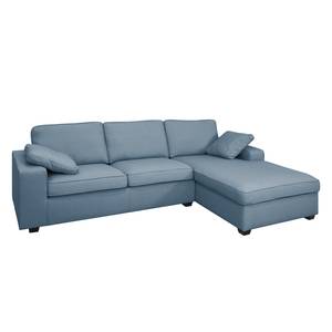 Ecksofa Kastel Webstoff Longchair davorstehend rechts - Jeansblau