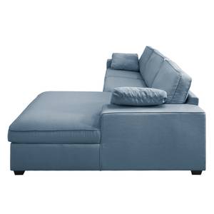 Ecksofa Kastel Webstoff Longchair davorstehend rechts - Jeansblau