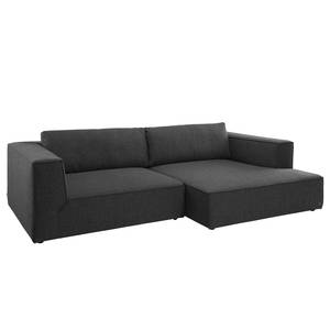 Ecksofa Big Cube Strukturstoff Anthrazit