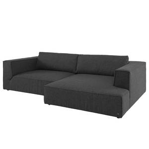 Ecksofa Big Cube Strukturstoff Anthrazit