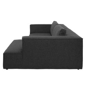 Ecksofa Big Cube Strukturstoff Anthrazit