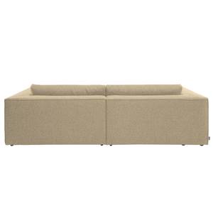 Ecksofa Big Cube Strukturstoff Sand