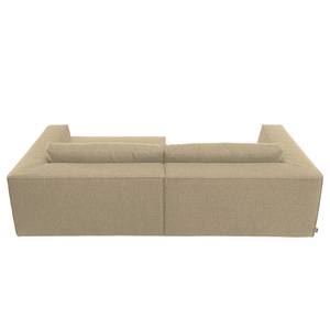 Ecksofa Big Cube Strukturstoff Sand