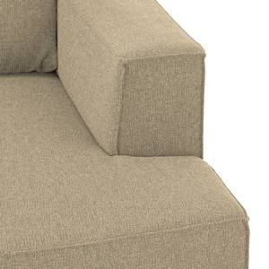 Ecksofa Big Cube Strukturstoff Sand