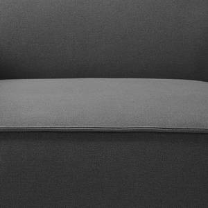 Ecksofa KINX mit Longchair Webstoff Osta: Anthrazit - Breite: 260 cm - Longchair davorstehend rechts - Sitztiefenverstellung