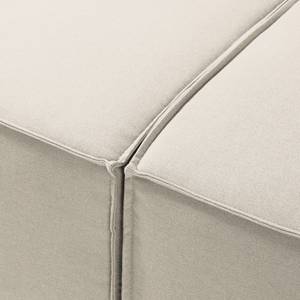 Canapé d’angle KINX méridienne Tissu Osta: Blanc vieilli - Largeur : 260 cm - Méridienne courte à gauche (vue de face) - Sans fonction