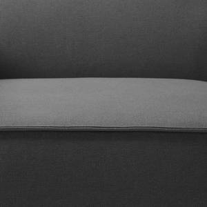 Canapé d’angle KINX méridienne Tissu Osta: Anthracite - Largeur : 260 cm - Méridienne courte à droite (vue de face) - Sans fonction