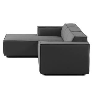 Ecksofa KINX mit Longchair Webstoff - Webstoff Osta: Anthrazit - Breite: 260 cm - Longchair davorstehend links - Keine Funktion