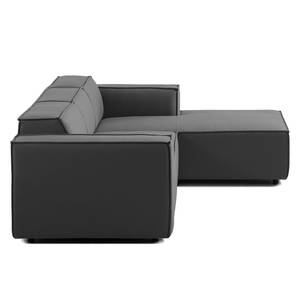 Ecksofa KINX mit Longchair Webstoff - Webstoff Osta: Anthrazit - Breite: 260 cm - Longchair davorstehend rechts - Keine Funktion