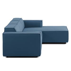 Ecksofa KINX mit Longchair Webstoff - Webstoff Osta: Dunkelblau - Breite: 260 cm - Longchair davorstehend rechts - Keine Funktion