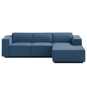 Ecksofa KINX mit Longchair Webstoff - Webstoff Osta: Dunkelblau - Breite: 260 cm - Longchair davorstehend rechts - Keine Funktion