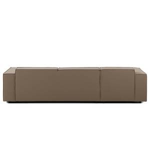 Ecksofa KINX mit Longchair Webstoff Osta: Cappuccino - Breite: 294 cm - Longchair davorstehend links - Sitztiefenverstellung