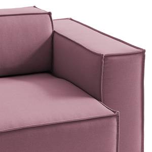 Canapé d’angle KINX méridienne Tissu - Tissu Osta: Lila - Largeur : 294 cm - Méridienne courte à gauche (vue de face) - Avec réglage de la profondeur d'assise