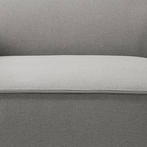 Ecksofa KINX mit Longchair Webstoff Osta: Graubraun - Breite: 294 cm - Longchair davorstehend links - Sitztiefenverstellung