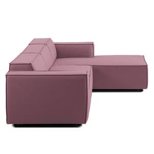 Ecksofa KINX mit Longchair Webstoff - Webstoff Osta: Flieder - Breite: 294 cm - Longchair davorstehend rechts - Keine Funktion