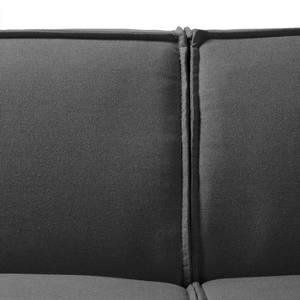 Canapé d’angle KINX ottomane Tissu - Tissu Osta: Anthracite - Méridienne longue à gauche (vue de face) - Sans fonction