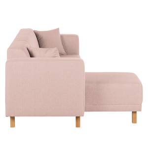 Hoekbank KiYDOO relax geweven stof - Mauve - Longchair vooraanzicht links