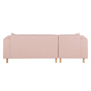 Hoekbank KiYDOO relax geweven stof - Mauve - Longchair vooraanzicht links