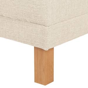 Ecksofa KiYDOO relax Webstoff Creme - Longchair davorstehend links